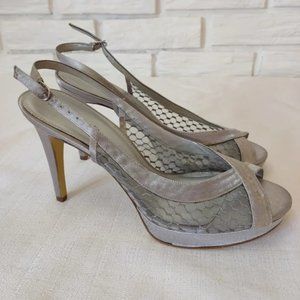 Papell Studio Gray Heel Sandals Size 9M